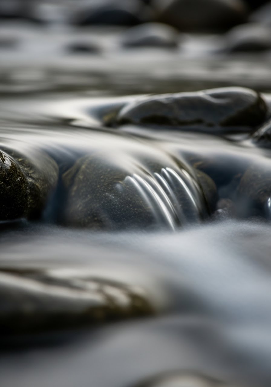 Flowing water representing automated financial discipline